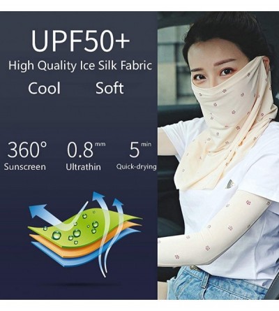 Balaclavas Protection Protective Breathable Lightweight - Floral White - CY18STNHNHK $12.22