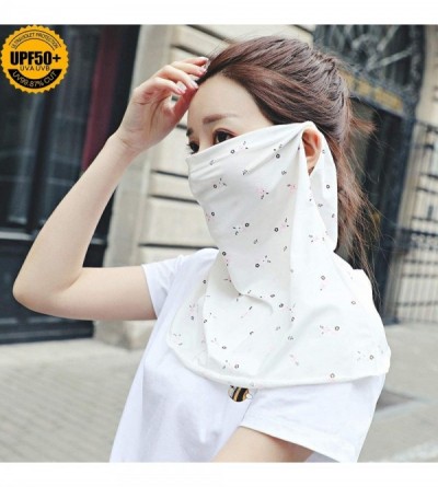 Balaclavas Protection Protective Breathable Lightweight - Floral White - CY18STNHNHK $12.22