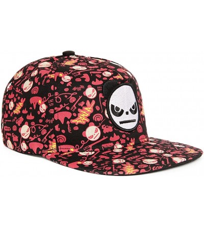 Baseball Caps Unisex Casual Flat Bill Brim Hat Hip Hop Visor Cap Embroidery Panda - Black - CM11YTH1YZR $12.19