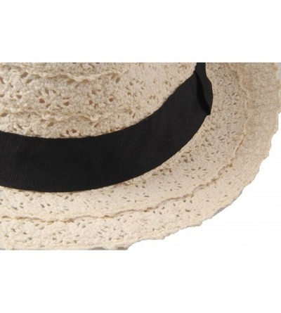 Sun Hats Women's Cotton Foldable UV Protection Beach Sun Hat - Beige - CO124C2JNR9 $7.91