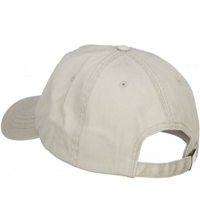 Baseball Caps Big Size Washed Pigment Dyed Cap - Stone - CA184394L9X $22.55