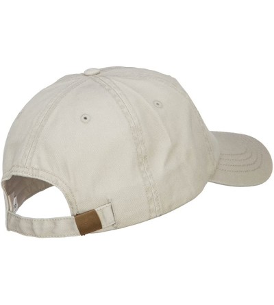 Baseball Caps Big Size Washed Pigment Dyed Cap - Stone - CA184394L9X $22.55