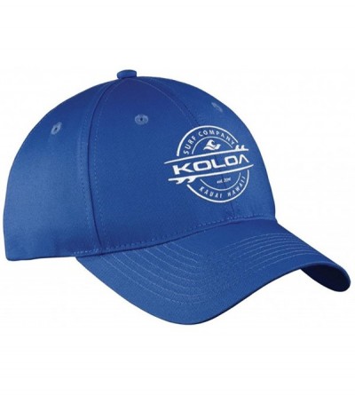 Baseball Caps Old School Curved Bill Solid Snapback Hats - Royal With White Embroidered Logo - CV17XHS2EQI $30.06