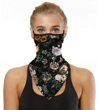 Balaclavas Face Scarf Bandana Ear Loops Face Mask Rave Balaclava Men Women Neck Gaiters Dust Wind Motorcycle Mask Headwear - ...