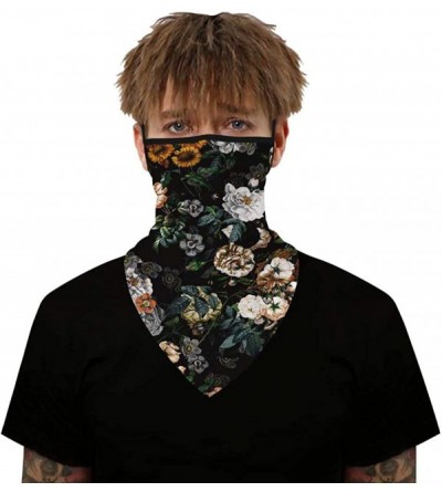 Balaclavas Face Scarf Bandana Ear Loops Face Mask Rave Balaclava Men Women Neck Gaiters Dust Wind Motorcycle Mask Headwear - ...