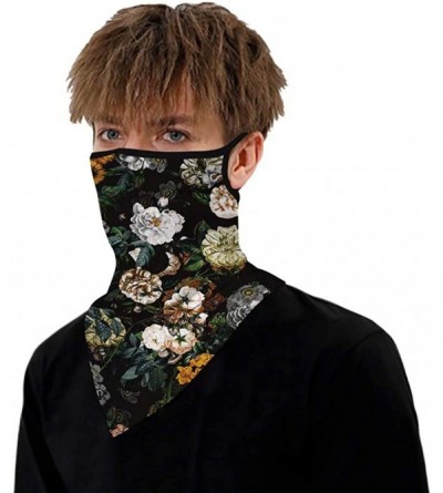 Balaclavas Face Scarf Bandana Ear Loops Face Mask Rave Balaclava Men Women Neck Gaiters Dust Wind Motorcycle Mask Headwear - ...