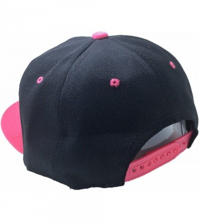 Baseball Caps Hentai HAT in Black with Pink Brim - Black Letter With Pink Trim - CE18899EMOI $32.88