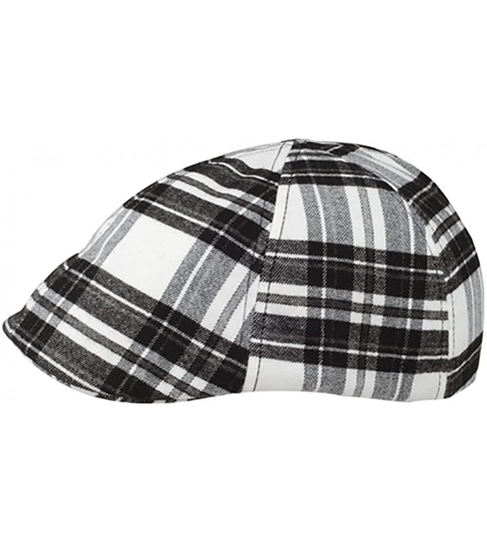 Newsboy Caps Plaid Ivy Cap - Black/Red - CO18DUCSEK8 $9.07