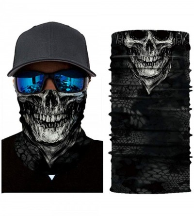Balaclavas Men's Cool Skull Scarf Bone Pattern Printed Face Mask for Anti Dust Street Youth Hip-Hop Hecorative Bandanas - C51...