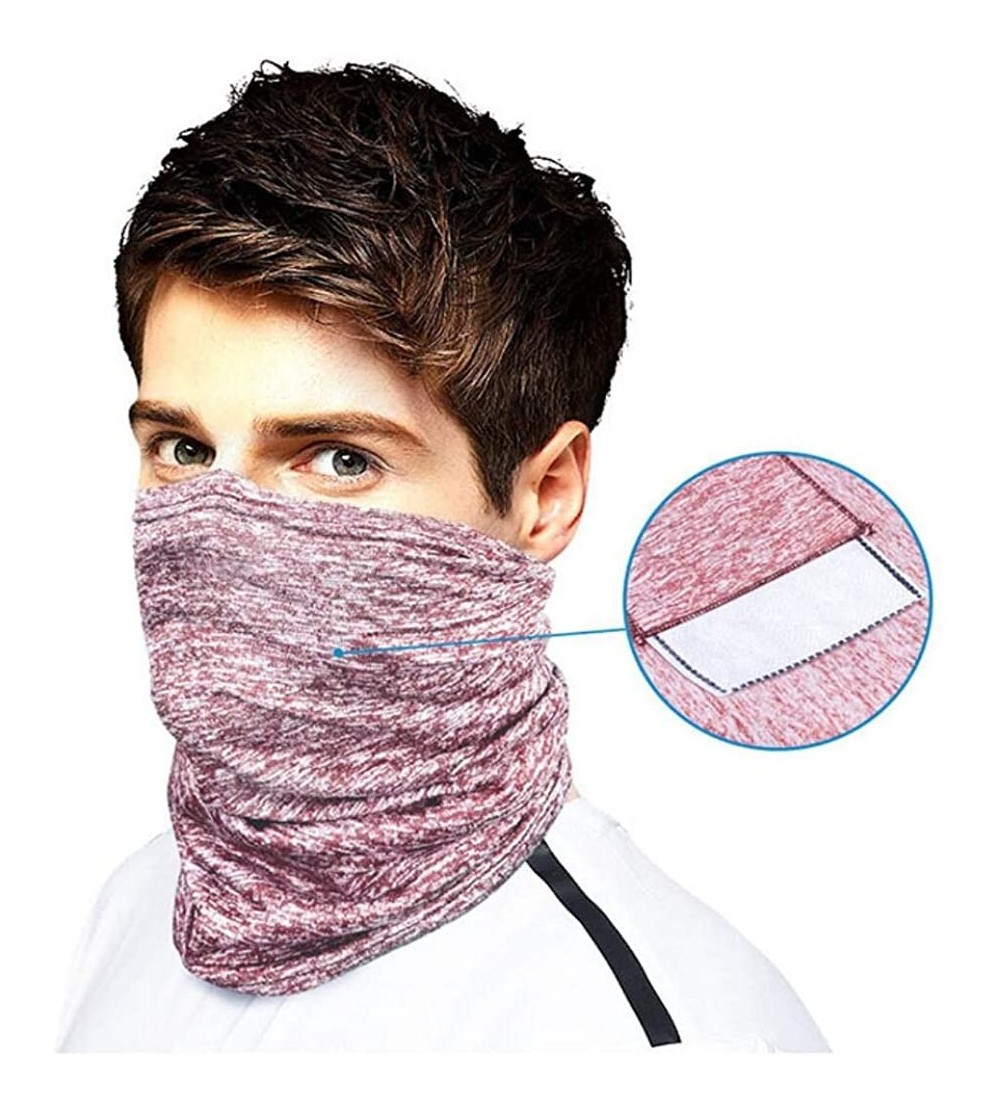 Balaclavas Bandanas Safety Filters Cooling Multi Purpose - Red - C3198MX9AAX $17.25