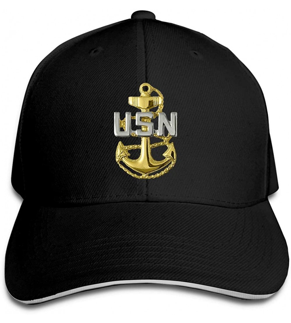 Baseball Caps US Navy Chief Petty Officer Unisex Hats Trucker Hats Dad Baseball Hats Driver Cap - Black - CK18KA0ISU7 $15.84