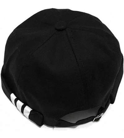 Skullies & Beanies Brimless Watch Cap Rolled Cuff Harbour Hat Retro Strapback Docker Leon Cap - Black - CE18IZXNT3Z $15.59