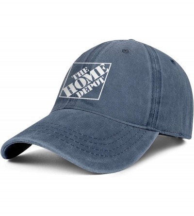 Baseball Caps Men Women's Denim The-Home-Depot-Orange-Vector- Ball Cap Adjustable Snapback Sun Hat - Blue-67 - CO18ZUSND78 $3...