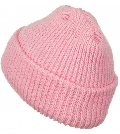 Skullies & Beanies Heavy Weight Watch Cap Beanie - Pink - CL12J6OKSZJ $14.96