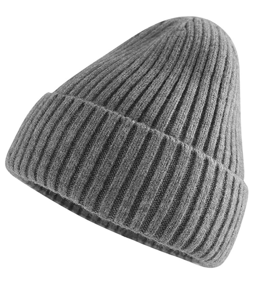 Skullies & Beanies Fashion Classical Hat for Men/Women Winter Beanie Cold Cap Cool Skull Hats Warm - A Gray - C218Y5XCDKC $12.77