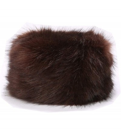 Bomber Hats Women Men Winter Fur Cossack Cap Thick Russian Hat Warm Soft Earmuff - H1-coffee - CE18HX8KZWM $30.91