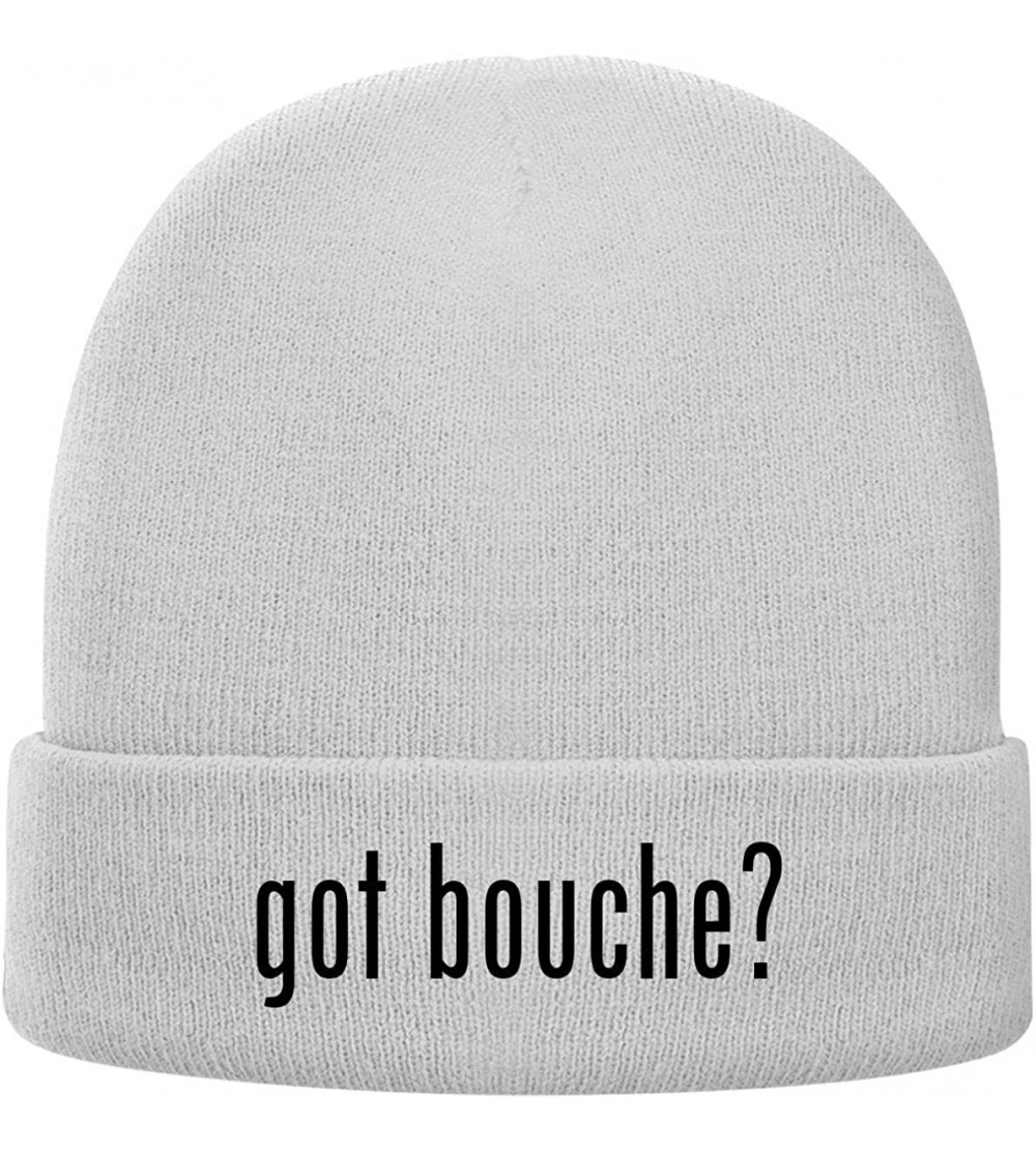 Skullies & Beanies got Bouche? - Soft Adult Beanie Cap - White - CX18AXL3ESD $35.27