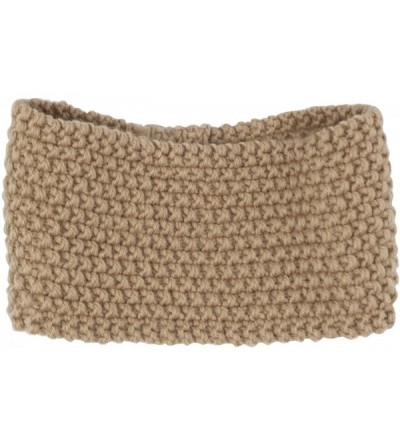 Headbands Women's Winter Knit Headband - Bow - Tan - CA12OCD41SV $10.40