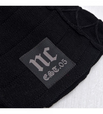 Skullies & Beanies Unisex Baggy Skull Beanies Men's Thick Warm Winter Wool Hat Knitted Caps - 5 - CH18IS0KDMQ $10.21