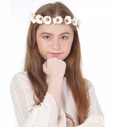 Headbands Daisy Flower Headband Wreath Boho Garland - Perfect for Wedding Festivals- Casual wears & Photography - daisy - CM1...