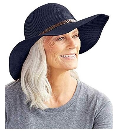 Sun Hats Sunlily Roll-n-Go Travel Sun Hat - Navy - CC18DA5MAZE $18.56