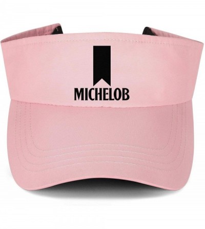 Visors Sports Visor Hats Michelob-Ultra- Men Women Sport Sun Visor One Size Adjustable Cap - Pink-13 - C618WIKHZRE $18.44