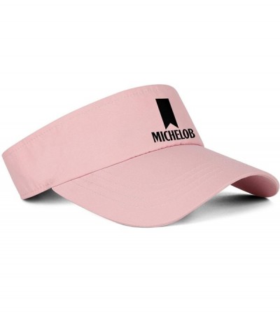 Visors Sports Visor Hats Michelob-Ultra- Men Women Sport Sun Visor One Size Adjustable Cap - Pink-13 - C618WIKHZRE $32.49