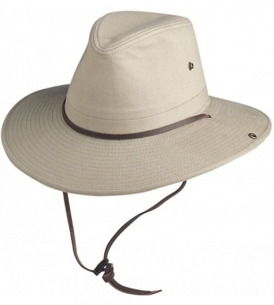 Sun Hats Conner Hats Men's Sahara Aussie Cotton Slouch Hat- Khaki- M - CF11DTVD7JP $33.03