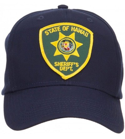 Baseball Caps Hawaii State Sheriff Patched Cap - Navy - C2124YMRBT9 $47.00