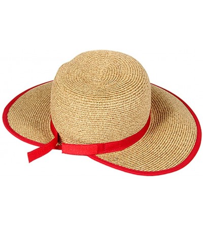 Sun Hats French Laundry Packable Crushable Travel Hat - Red - CB11LZX71DR $22.78
