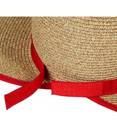 Sun Hats French Laundry Packable Crushable Travel Hat - Red - CB11LZX71DR $22.78