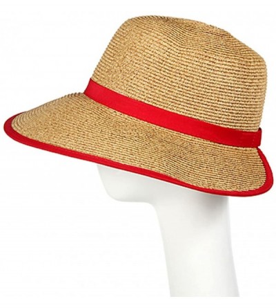 Sun Hats French Laundry Packable Crushable Travel Hat - Red - CB11LZX71DR $22.78