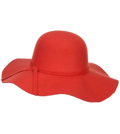 Sun Hats Polyester Floppy Wide Brim Hat - Rust - CW12CX1IEF3 $40.28