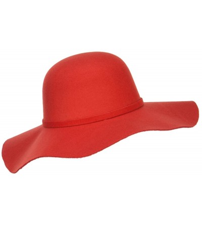 Sun Hats Polyester Floppy Wide Brim Hat - Rust - CW12CX1IEF3 $40.28