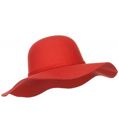 Sun Hats Polyester Floppy Wide Brim Hat - Rust - CW12CX1IEF3 $40.28