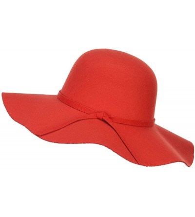 Sun Hats Polyester Floppy Wide Brim Hat - Rust - CW12CX1IEF3 $40.28