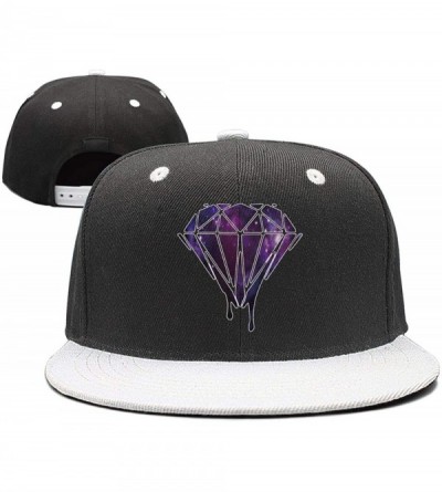 Baseball Caps Galaxy Diamond Baseball Caps Snapback Trucker Hats Snapbacks - Dripping Purple Galaxy-2 - C718LL56X43 $23.77