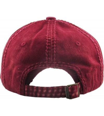 Baseball Caps Weed Marijuana Leaf Collection Dad Hat Baseball Cap Polo Style Adjustable - (5.4) Happy Camper Burgundy - CM189...