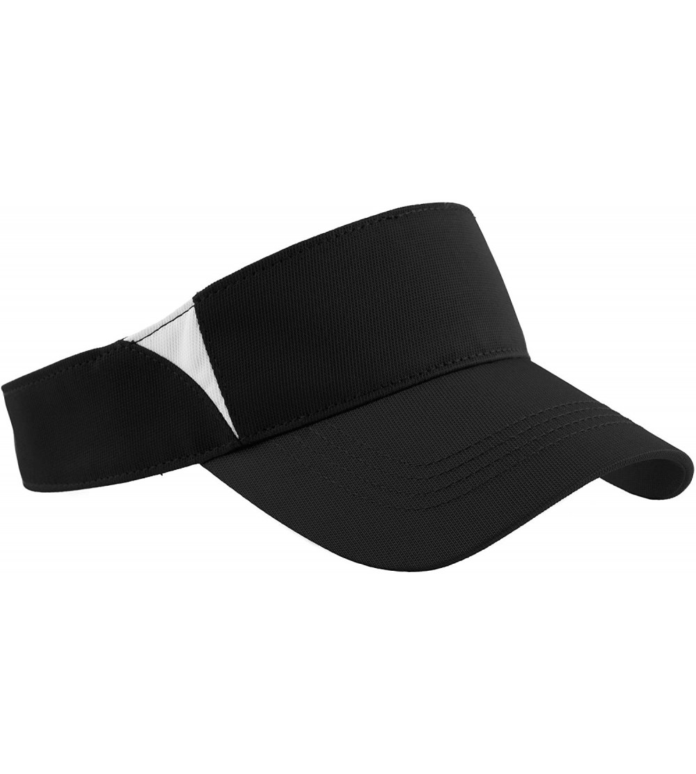 Visors Men's Dry Zone Colorblock Visor - Black/White - CA1197NKPQH $7.26