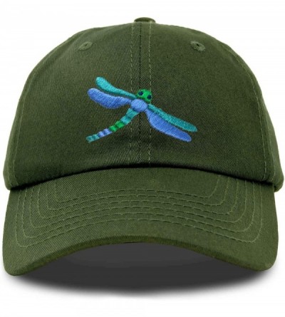 Baseball Caps Dragonfly Womens Baseball Cap Fashion Hat - Olive - CS18KH7CCD7 $24.45