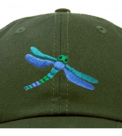 Baseball Caps Dragonfly Womens Baseball Cap Fashion Hat - Olive - CS18KH7CCD7 $15.76