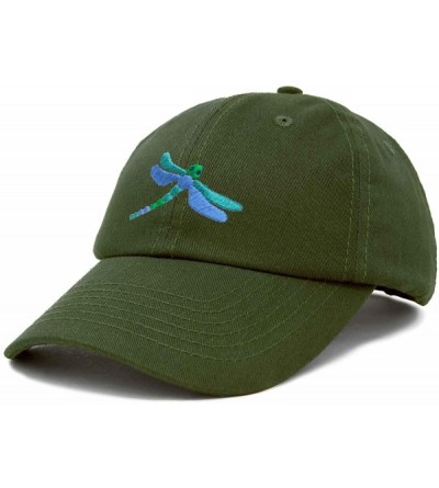 Baseball Caps Dragonfly Womens Baseball Cap Fashion Hat - Olive - CS18KH7CCD7 $15.76