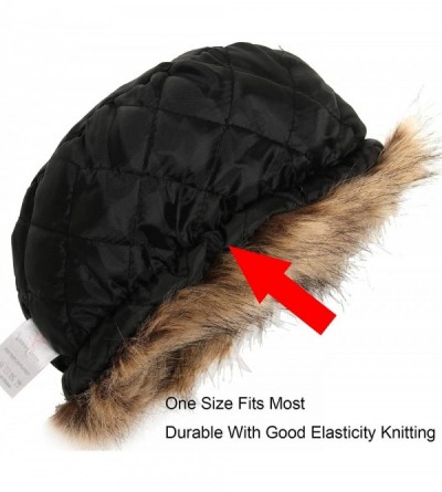 Bomber Hats Women's Winter Faux Fur Cossak Russian Style Hat - Nature - CK12LL4GQLR $13.06