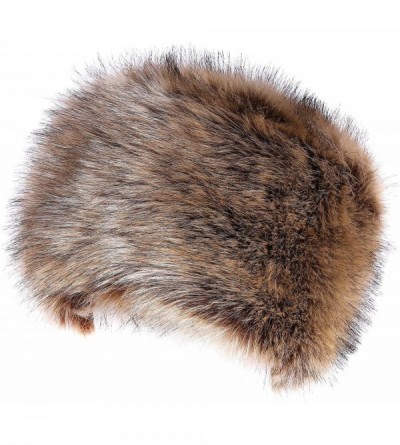 Bomber Hats Women's Winter Faux Fur Cossak Russian Style Hat - Nature - CK12LL4GQLR $13.06