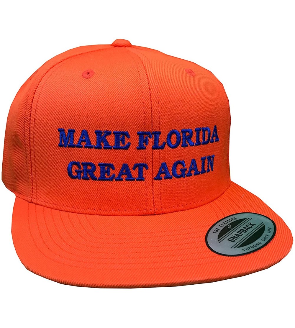 Baseball Caps Make Florida Great Again Gators Hat Orange - CV12O7C1WGR $21.96