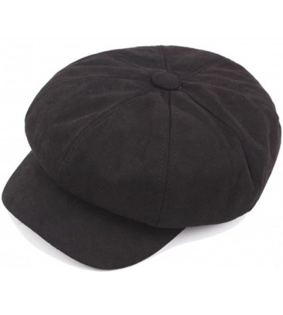 Berets New Arrival Casual Vintage Beret Cap For Women Ladies - Black - C3189N2G75D $9.32