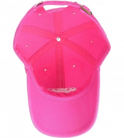 Baseball Caps Unisex Tattered Chill Lig Oval Applique Poppnk- Pop Pink- One Size - C118GELNX29 $31.96