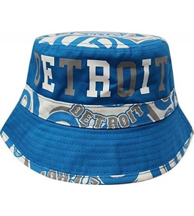 Baseball Caps Bucket Team Color City Name Printed Bucket Hat Unisex - Detroit - CO185O0ZD2H $13.47