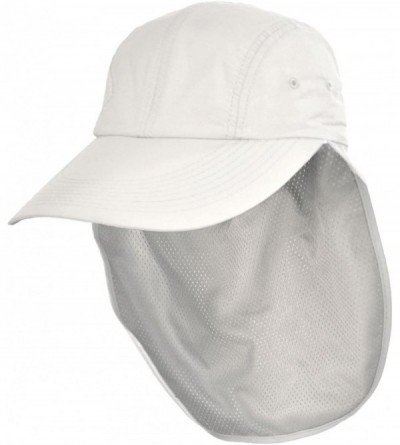Sun Hats UPF 50+ Neck Flap Adjustable Baseball Cap - White - C118G06GG33 $48.91