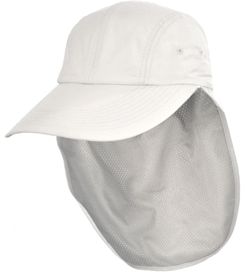 Sun Hats UPF 50+ Neck Flap Adjustable Baseball Cap - White - C118G06GG33 $19.93